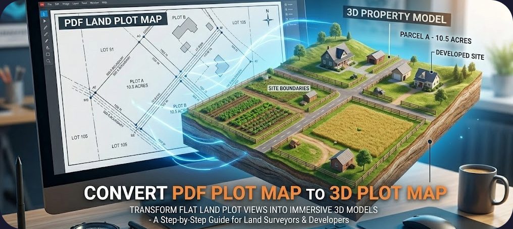 Convert PDF Map to 3D Plot Visualization