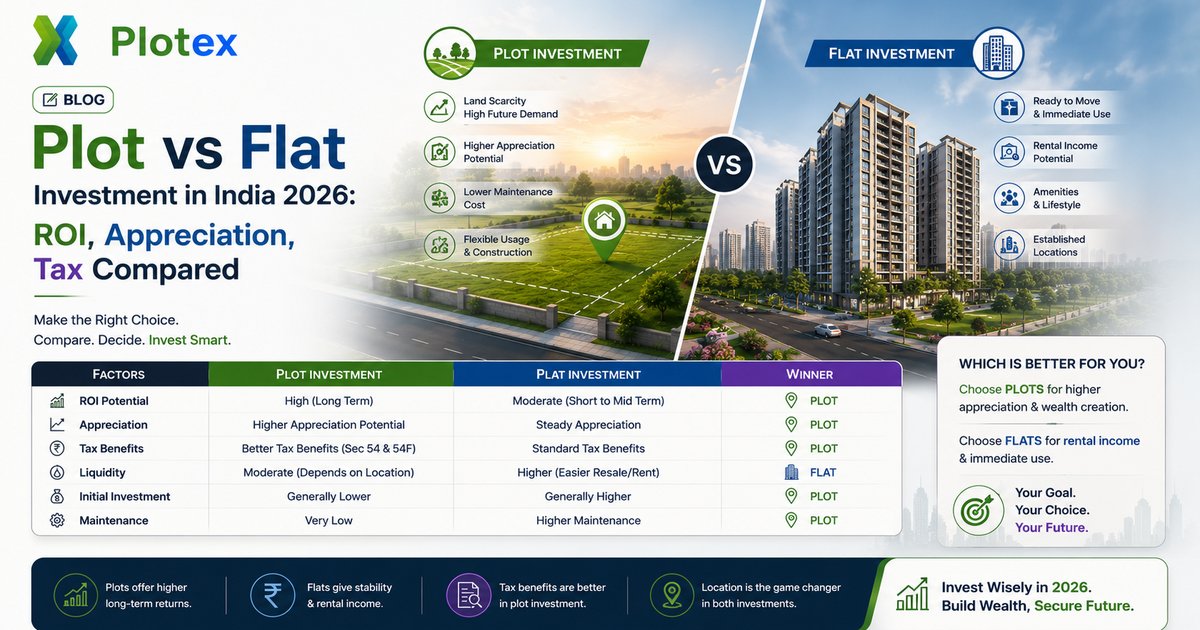 Plot vs Flat Investment in India 2026
