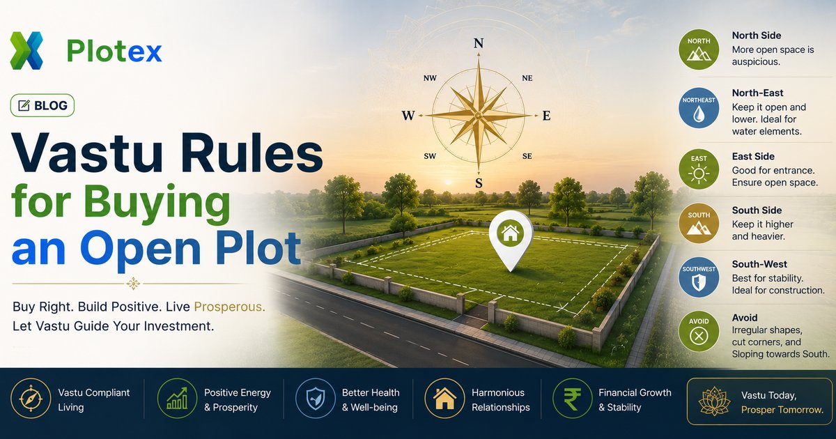 Vastu Rules for Buying an Open Plot